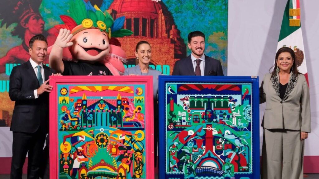 Vista aérea de obras urbanas rumbo al Mundial 2026 en ciudades mexicanas con mejoras de movilidad y seguridad