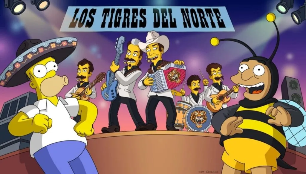 Los Tigres del Norte aparecen en un episodio de Los Simpson interpretando un corrido original