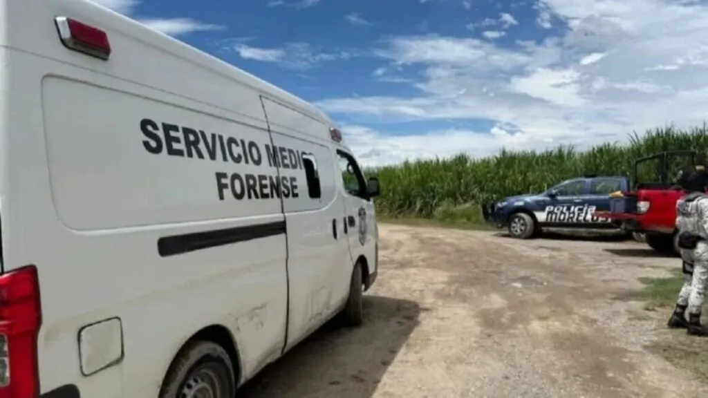Escena nocturna con patrullas y acordonamiento tras ataque en Tepalcingo