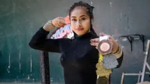 Fernanda Alvarado compite en el Regional de levantamiento de pesas en Morelos rumbo a la Olimpiada Nacional