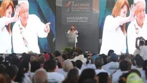 Gobernadora de Morelos durante su primer informe ante el Congreso estatal detallando avances y reordenamiento institucional