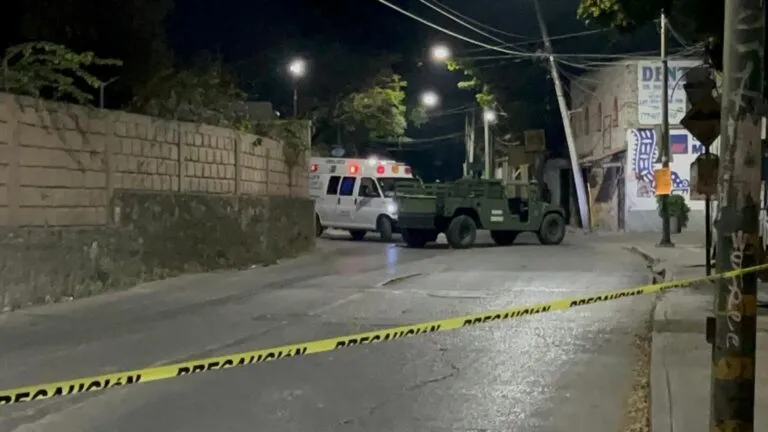 Escena acordonada en Jiutepec tras el asesinato de Alfonso Moreno, exfuncionario de seguridad en Morelos.