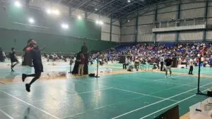 bádminton de Morelos con atletas compitiendo en cancha durante clasificatorio nacional rumbo a Olimpiada Nacional 2026