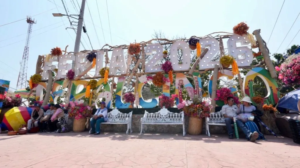 feria tradicional de Tepalcingo con peregrinos, mercado artesanal y visitantes alrededor del Santuario del Señor de Tepalcingo en Morelos