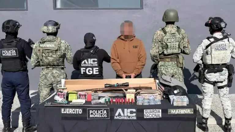 operativo en Morelos con cateo en Cuernavaca y aseguramiento de dinero y armamento
