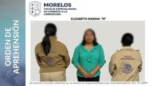 Elizabeth Marina “N” detenida por presunto desvío millonario en Morelos
