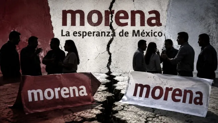 Aspirantes de Morena en medio de divisiones políticas rumbo a 2027