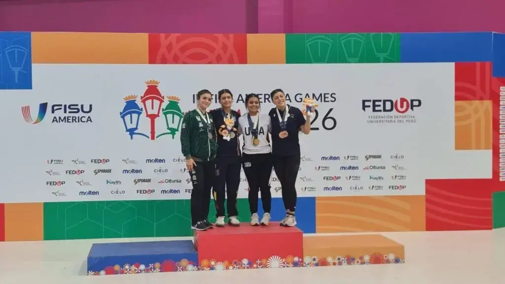 Atletas morelenses ganan medallas para México en los FISU America Games Lima 2026.