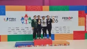 Atletas morelenses ganan medallas para México en los FISU America Games Lima 2026.
