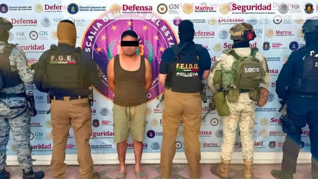 Captura de un excomisario presuntamente vinculado con Los Ardillos en Guerrero.