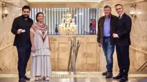 Candelabros de estilo victoriano instalados en la estación Hidalgo de la Línea 2 del Metro de la Ciudad de México.