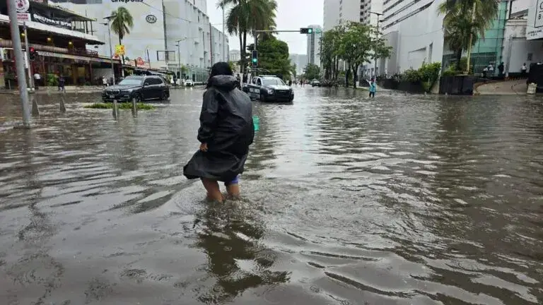 Tormenta provoca inundaciones y afectaciones en Acapulco