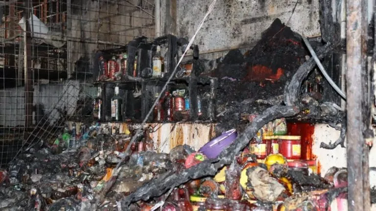 Incendio en el Mercado Adolfo López Mateos de Cuernavaca