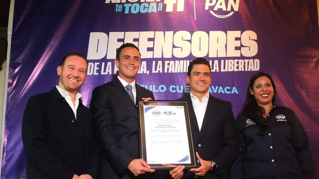 Daniel Martínez Terrazas recibe nombramiento como coordinador territorial del PAN en Cuernavaca