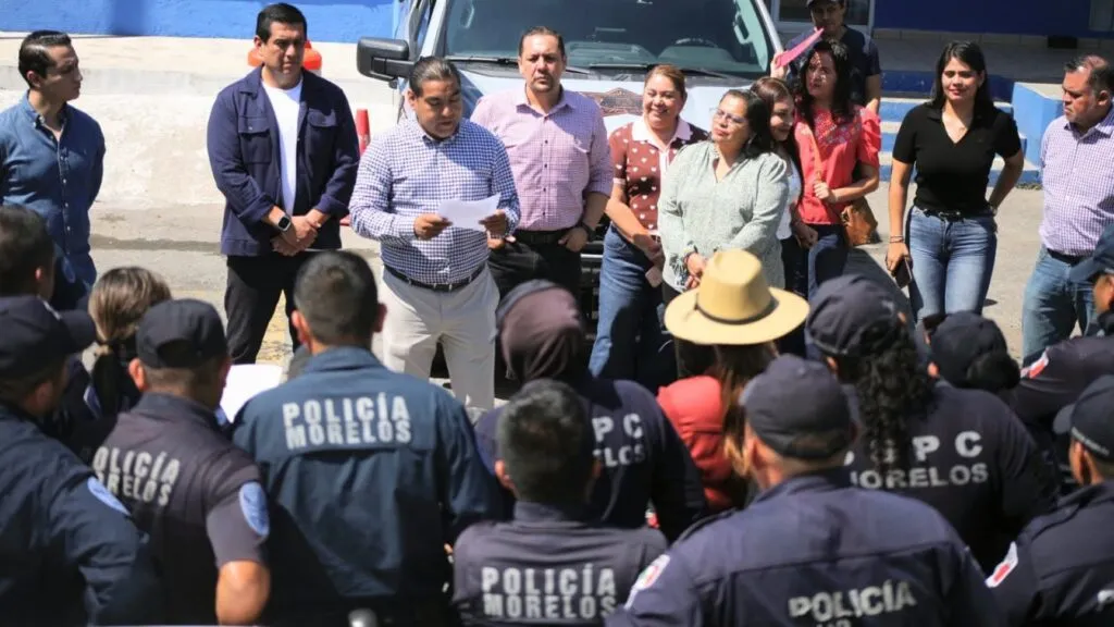 policías de Temixco, Totolapan y otros municipios de Morelos protestan por mejores salarios y prestaciones