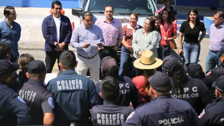 policías de Temixco, Totolapan y otros municipios de Morelos protestan por mejores salarios y prestaciones