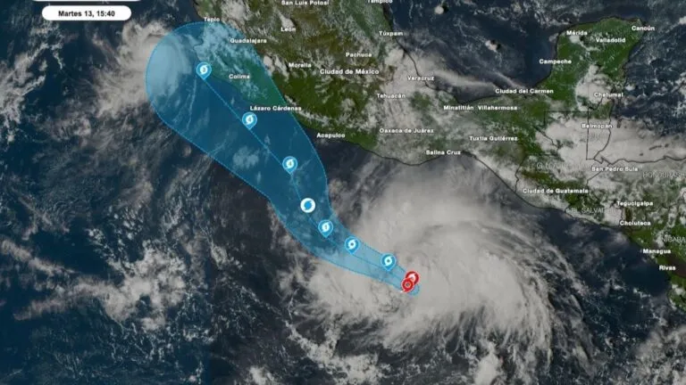 Tormenta tropical Trudy y riesgo de huracán en el Pacífico mexicano